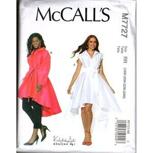McCall's M7727 Misses 18W to 24W Peplum Tunic or Dress Uncut Sewing Pattern